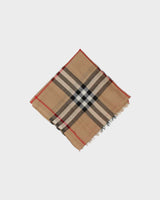 Vintage Y2K 00s Burberry Silk &amp; Cashmere Blend Nova Check Large Shawl Scarf
