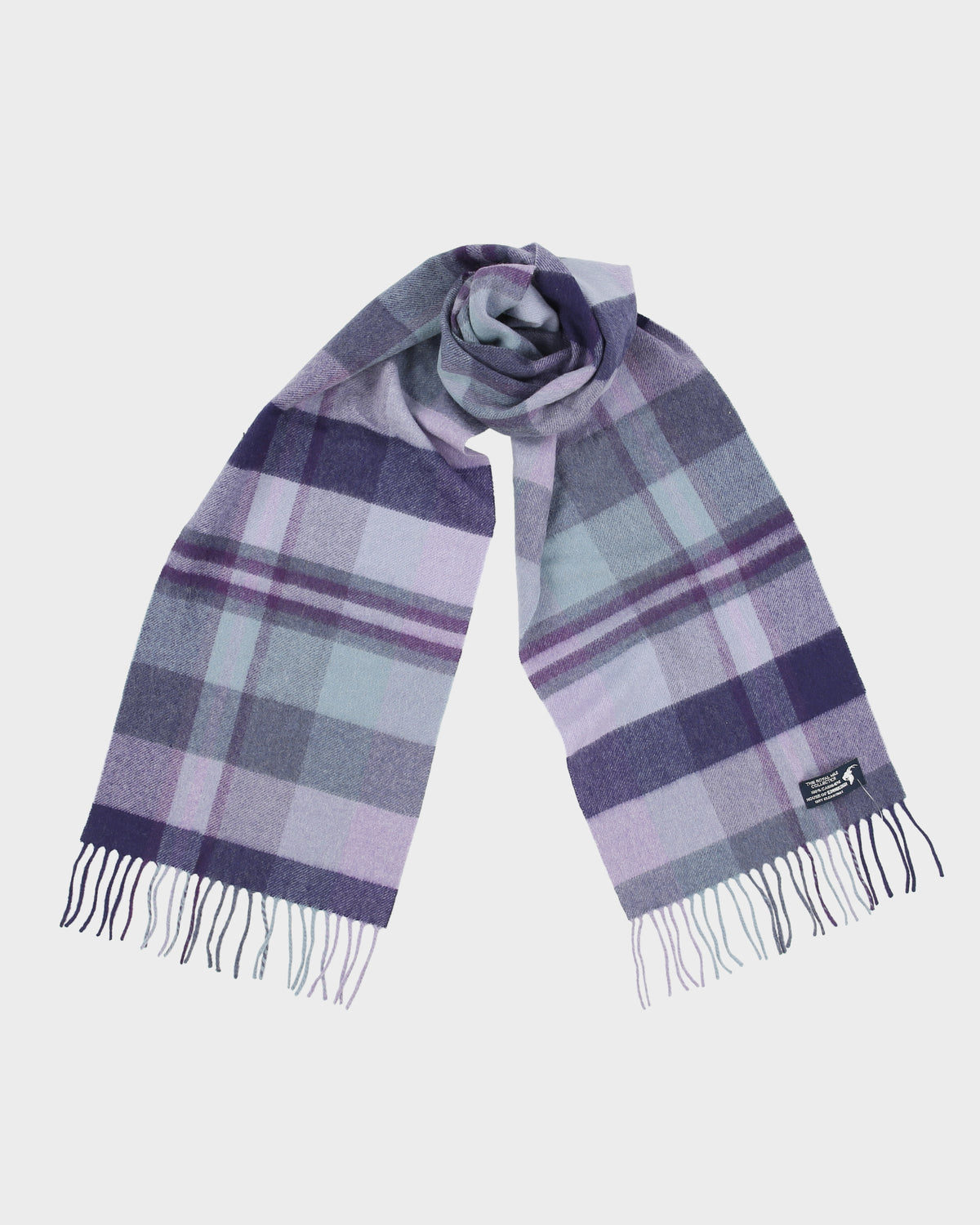 Vintage The Royal Mile Collection Cashmere Checked Scarf