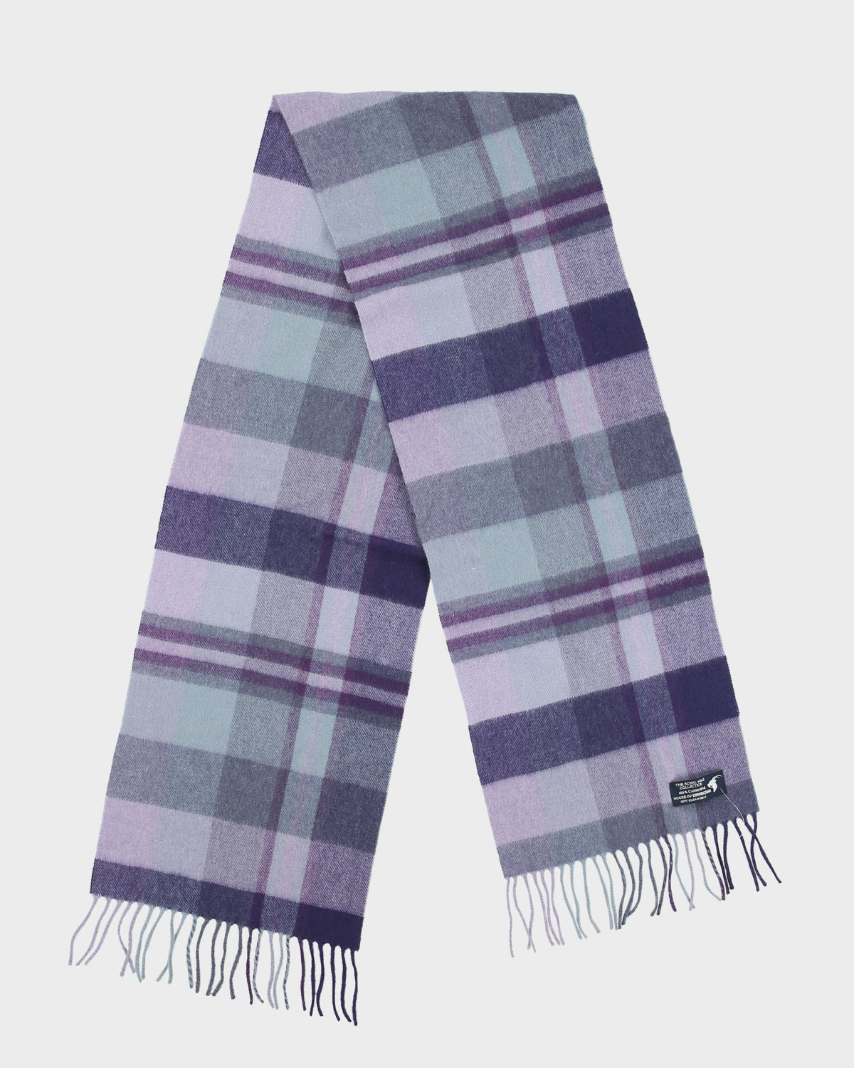 Vintage The Royal Mile Collection Cashmere Checked Scarf