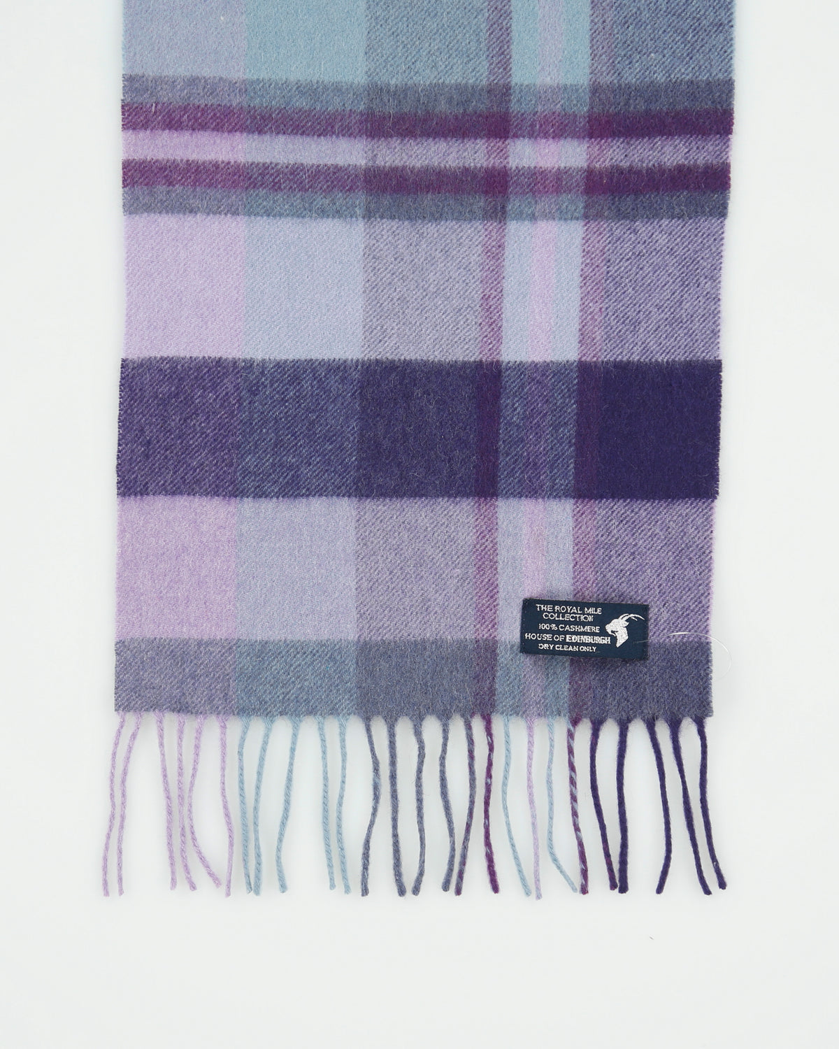 Vintage The Royal Mile Collection Cashmere Checked Scarf