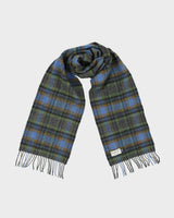 Vintage Blarney Woollen Mills Made In Ireland Checked Lambswool Scarf