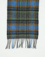 Vintage Blarney Woollen Mills Made In Ireland Checked Lambswool Scarf