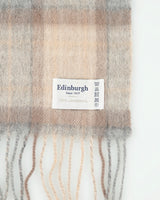 Vintage Edinburgh Lambswool Checked Scarf