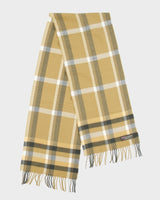 Vintage Made In Scotland Cashmere Checked Scarf