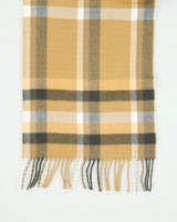 Vintage Made In Scotland Cashmere Checked Scarf