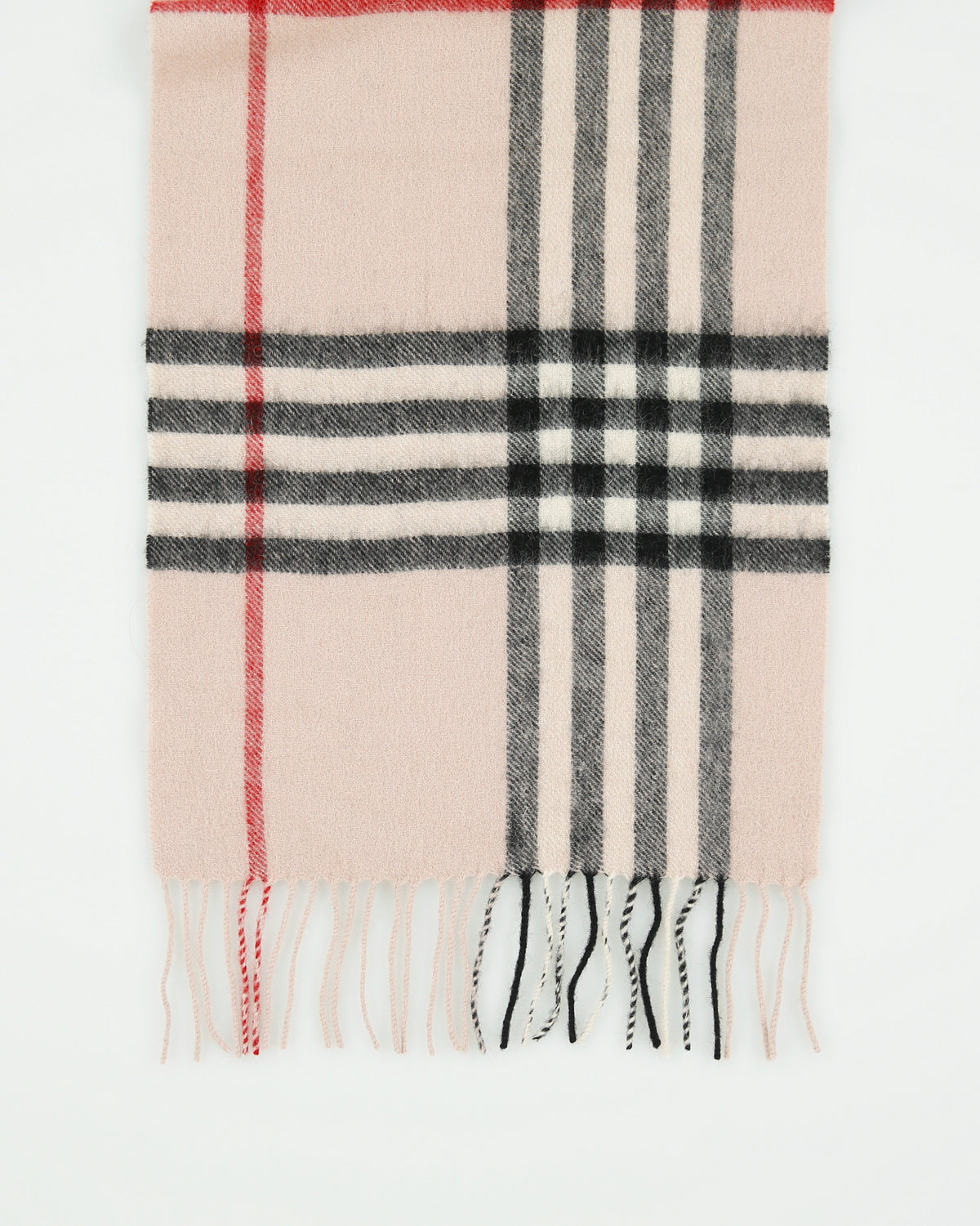Vintage Rainbow Wool Checked Scarf
