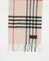 Vintage Rainbow Wool Checked Scarf