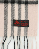 Vintage Rainbow Wool Checked Scarf