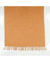 Acne Studios Tan Oversized Wool Knit Fringe Scarf