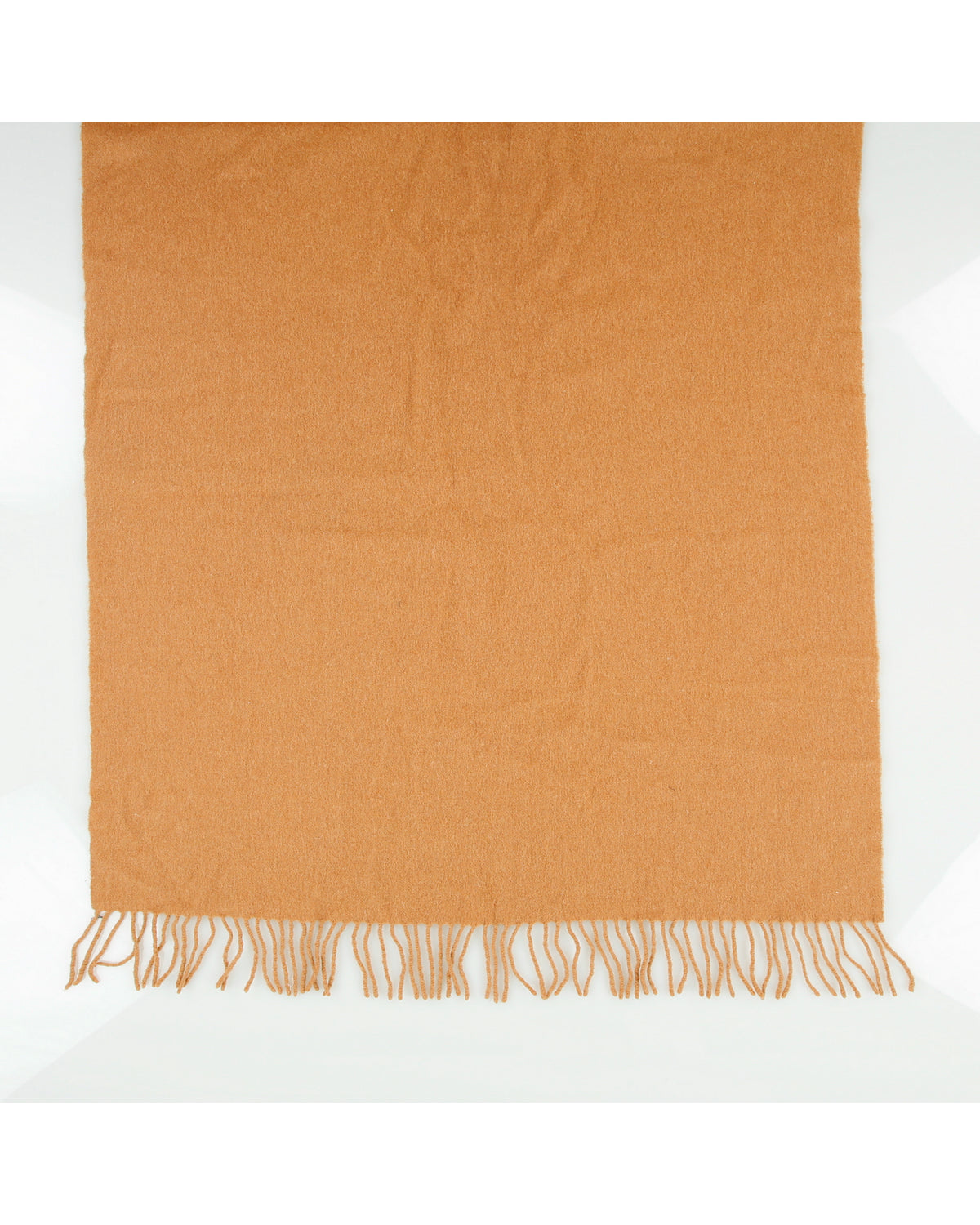Acne Studios Tan Oversized Wool Knit Fringe Scarf