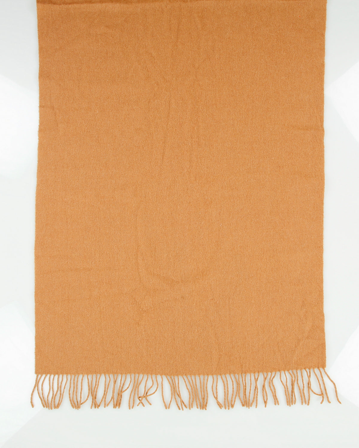 Acne Studios Tan Oversized Wool Knit Fringe Scarf