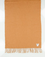 Acne Studios Tan Oversized Wool Knit Fringe Scarf
