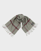 Vintage 1980s The Bay Hudson's Bay Company Check Cashmere Fringe Knit Scarf