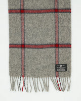 Vintage 1980s The Bay Hudson's Bay Company Check Cashmere Fringe Knit Scarf