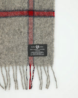 Vintage 1980s The Bay Hudson's Bay Company Check Cashmere Fringe Knit Scarf