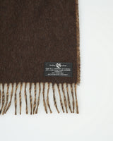Vintage 1990s The Bay Hudson's Bay Company Lambswool Knit Made In Canada Fringe Scarf