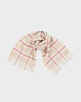 Vintage Y2K 00s Burberry Nova Check Cashmere Knit Made In Scotland Fringe Scarf