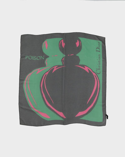Vintage Christian Dior Poison Perfume Scarf