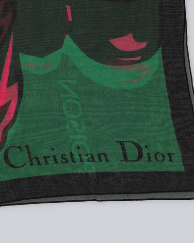 Vintage Christian Dior Poison Perfume Scarf