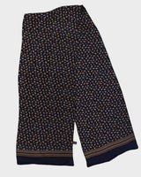 Paisley Navy Silk Vintage Scarf