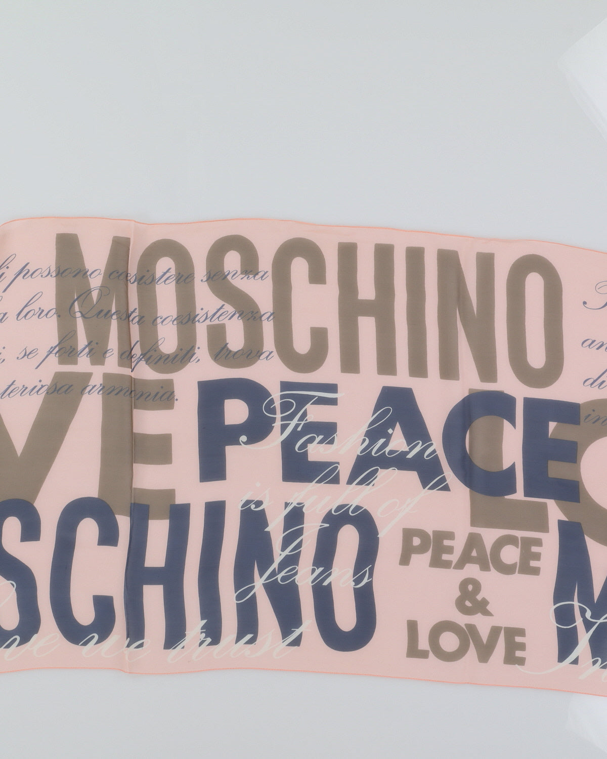 Moschino Pink Scarf