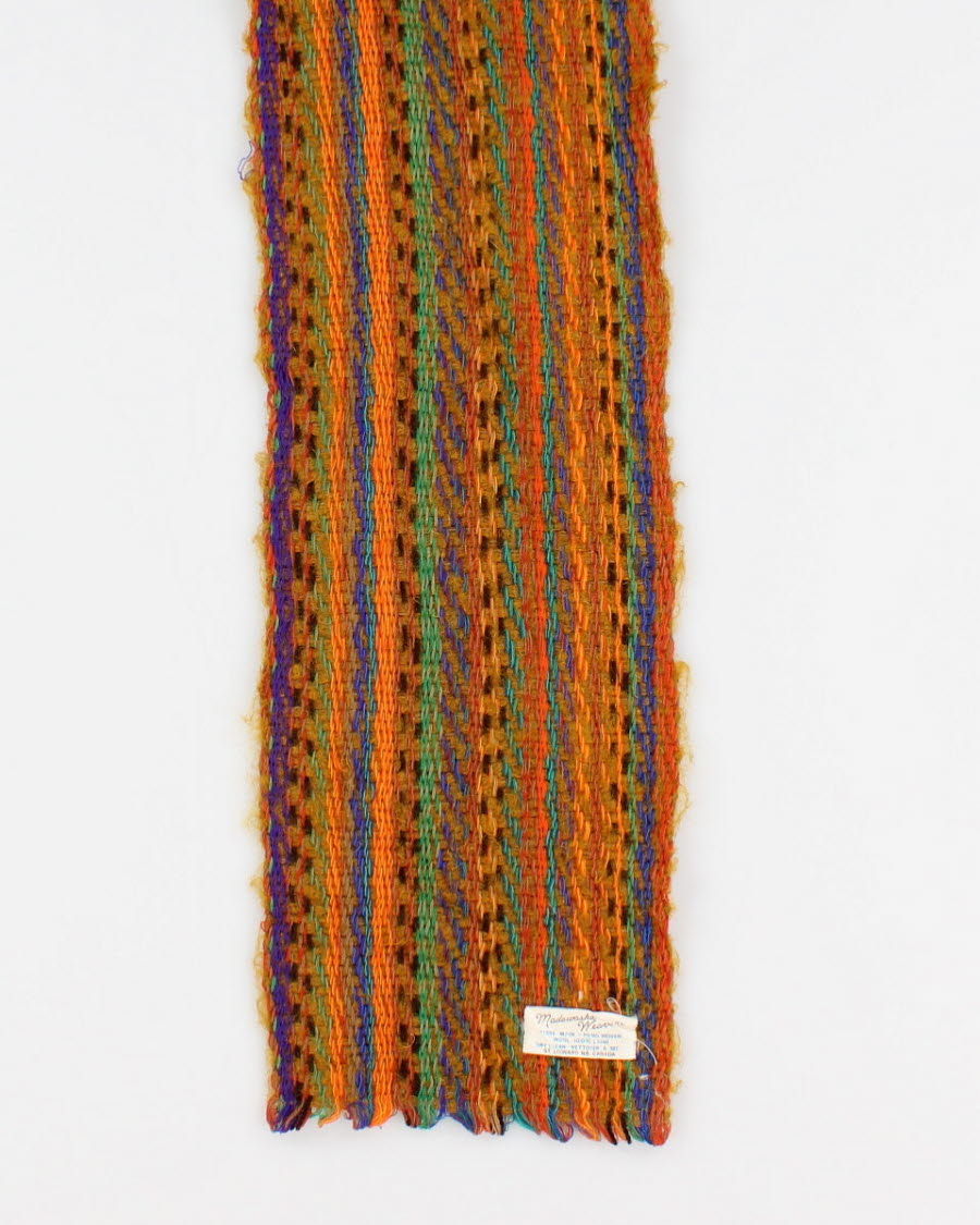 Vintage Madawaska Weavers Wool Scarf