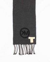 Black and Charcoal Michael Kors Signature Scarf