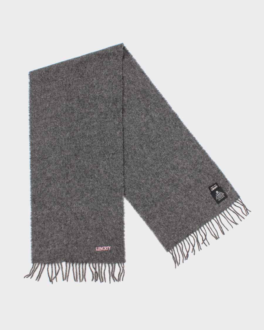 Liberty Grey Pure Lambswool Scarf