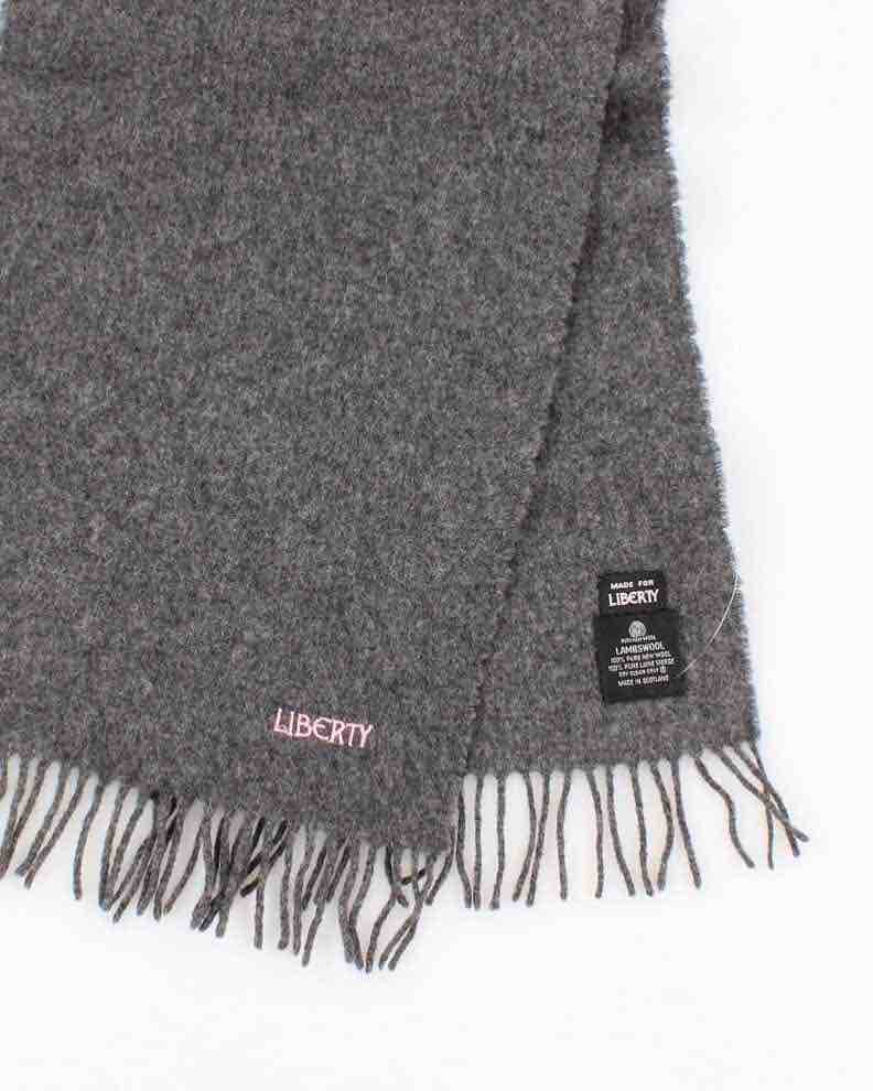 Liberty Grey Pure Lambswool Scarf