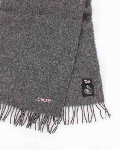 Liberty Grey Pure Lambswool Scarf