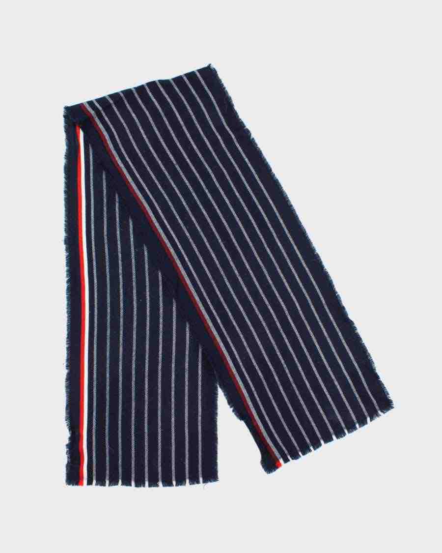 Navy  Striped Tommy Hilfiger Scarf