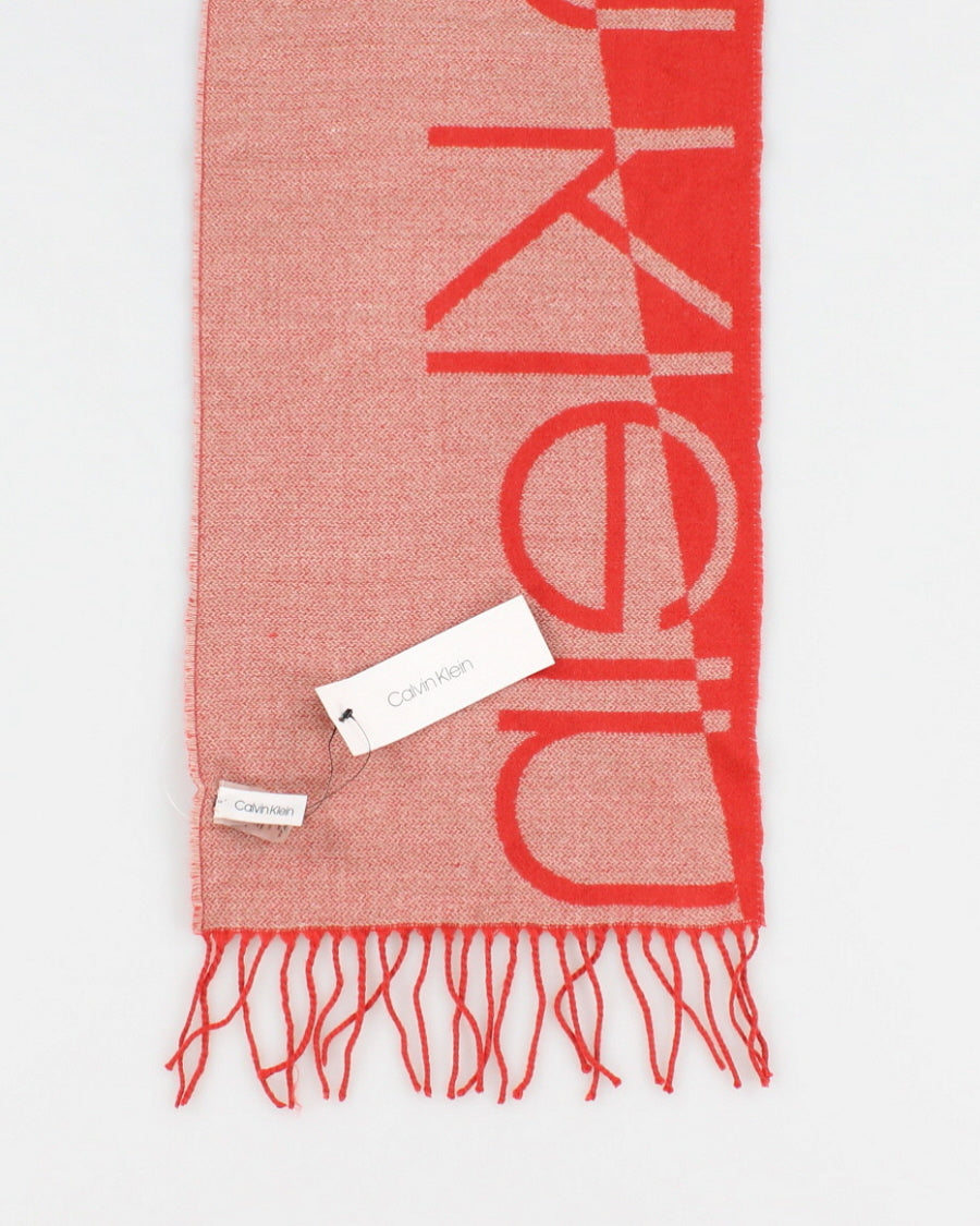 NWT Pink Calvin Klein Print Scarf