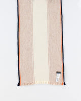 Beige J Crew Striped Wool Blend Scarf