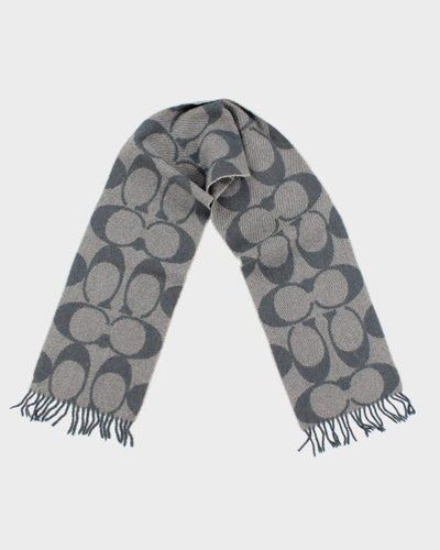 Coach Wool & Cashmere Monogram Scarf