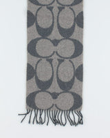 Coach Wool &amp; Cashmere Monogram Scarf