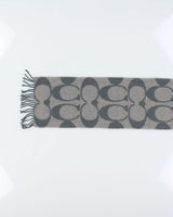 Coach Wool &amp; Cashmere Monogram Scarf