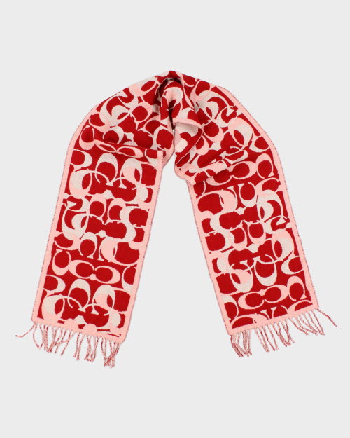 Coach Merino Wool Monogram Scarf