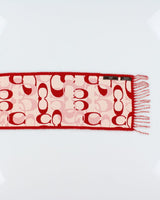 Coach Merino Wool Monogram Scarf