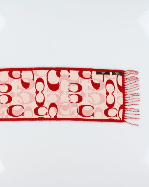 Coach Merino Wool Monogram Scarf