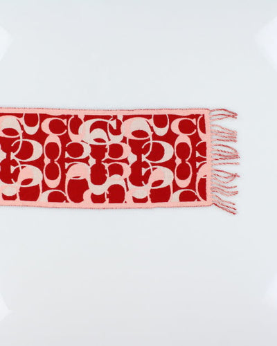 Coach Merino Wool Monogram Scarf
