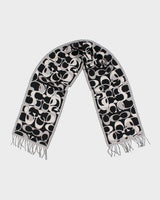 Coach Merino Wool Monogram Scarf