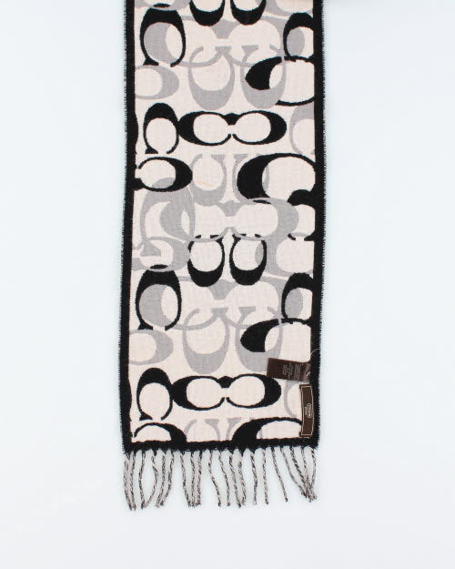 Coach Merino Wool Monogram Scarf