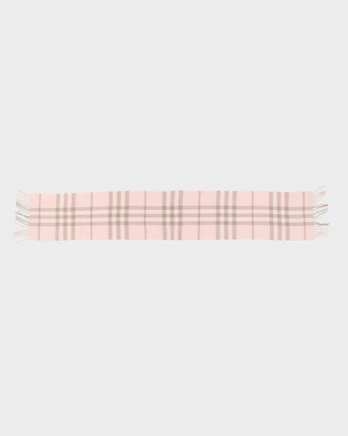 Burberry Pink Check Scarf