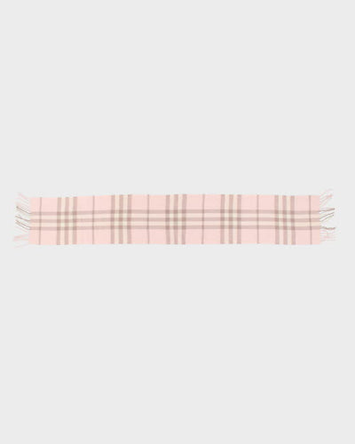 Burberry Pink Check Scarf
