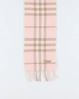 Burberry Pink Check Scarf