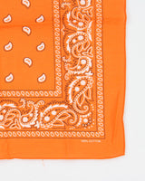 Orange Paisley Pattern Bandana