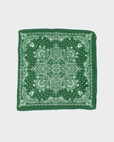 Dark Green Paisley Pattern Bandana