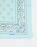 Light Blue Paisley Pattern Bandana