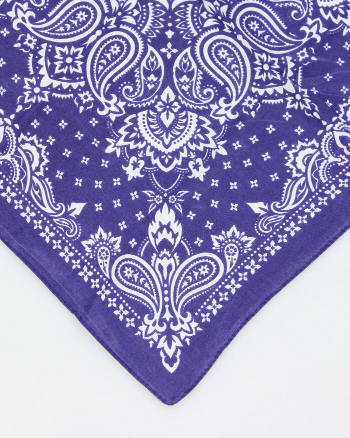 Purple Paisley Pattern Bandana