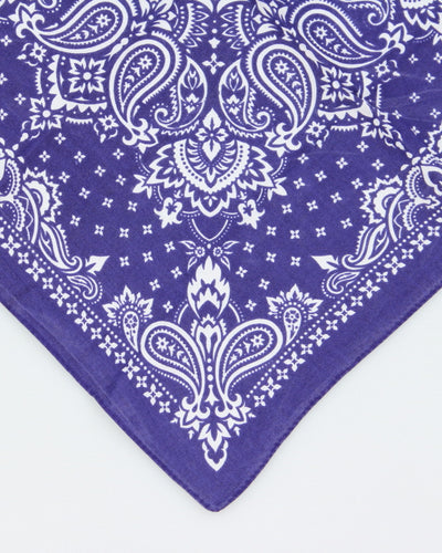 Purple Paisley Pattern Bandana